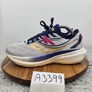Saucony Womens 10 Triumph 20 Prospect Glass Athletic Gym Running Shoe S10759-40